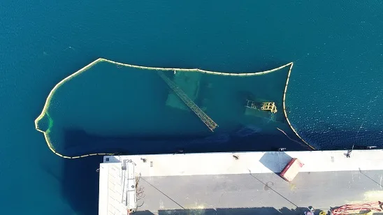 Sversamento canarie vista dall'alto